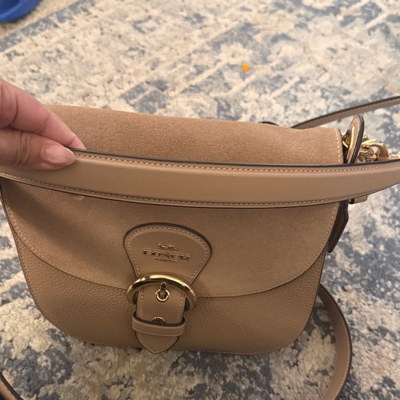 Coach 2 way suede/ leather bag - Picture 14 of 16